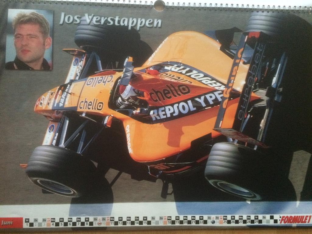 P.008 / Mooie vintage F1 Poster kalender (2001) Formule1, Ophalen of Verzenden, Zo goed als nieuw, Formule 1