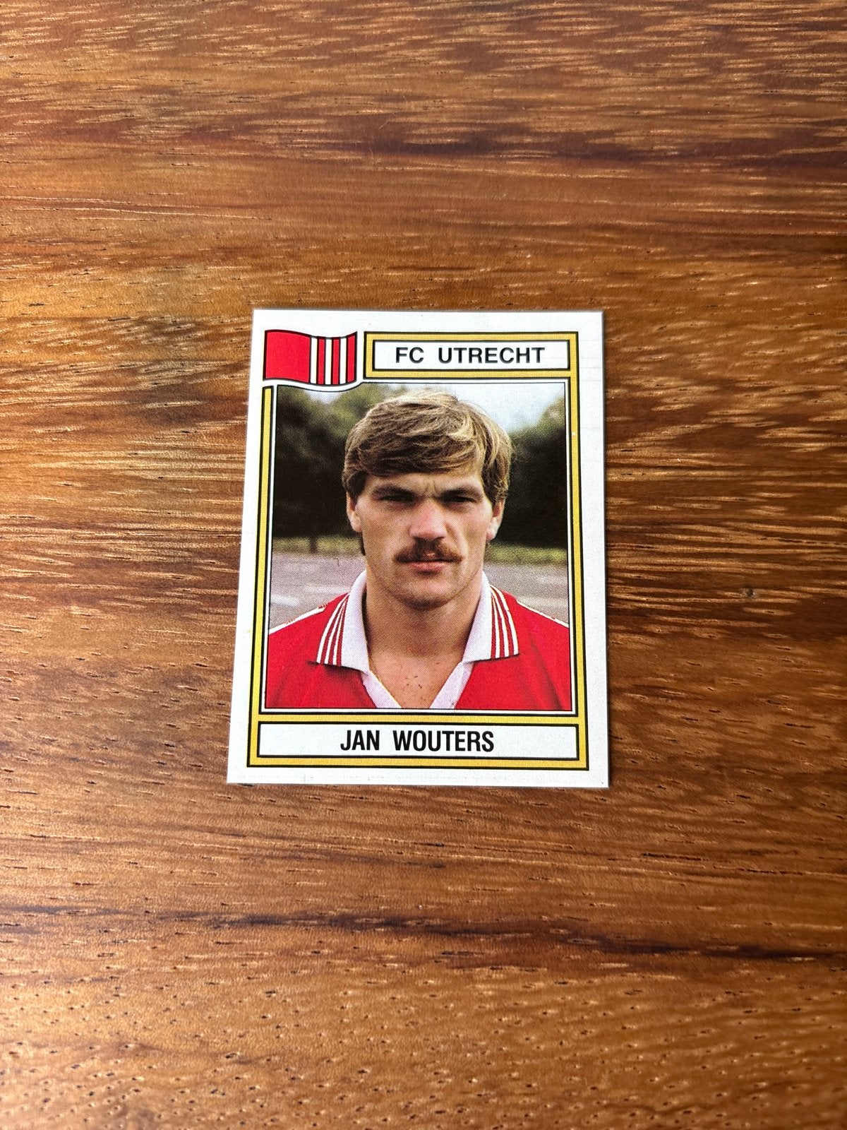 Panini Voetbal 83 Plaatje Jan Wouters FC Utrecht, Ophalen of Verzenden, Nieuw, Stickers en Plaatjes