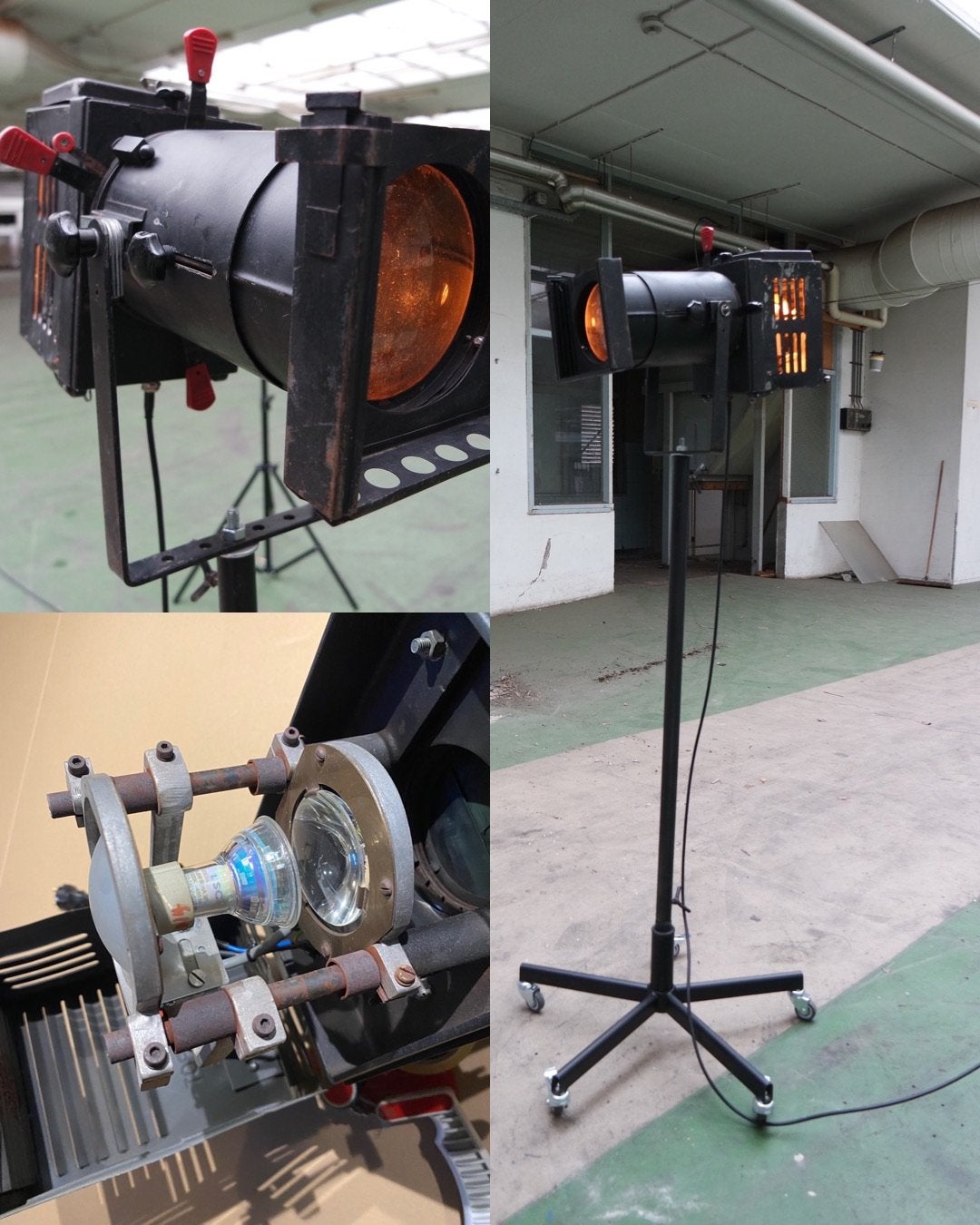 Originele theaterlamp Emil Niethammer, Muziek en Instrumenten, Theaterbelichting, Ophalen, Gebruikt