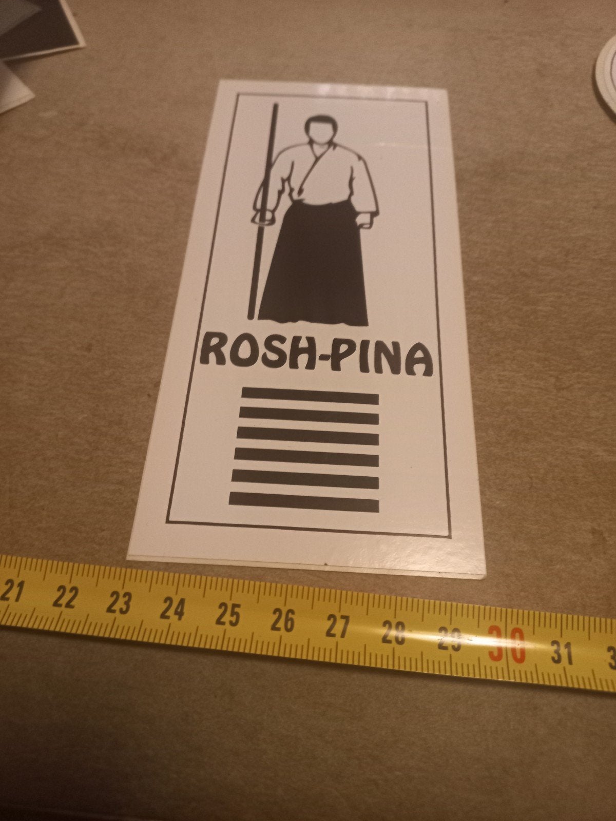 Rosh-Pina Aikido Sticker /, Ophalen of Verzenden, Gebruikt, Sport