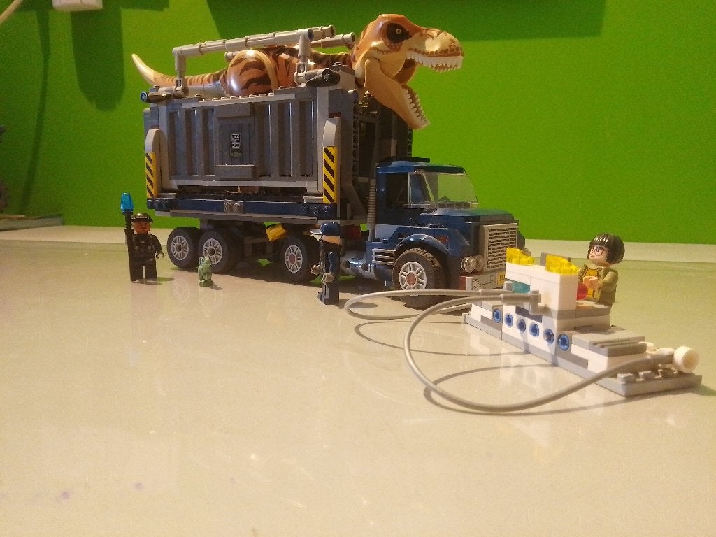 Lego Jurassic World 75933 T-Rex transport, Jurassic World, Lego, Ophalen of Verzenden, Zo goed als nieuw