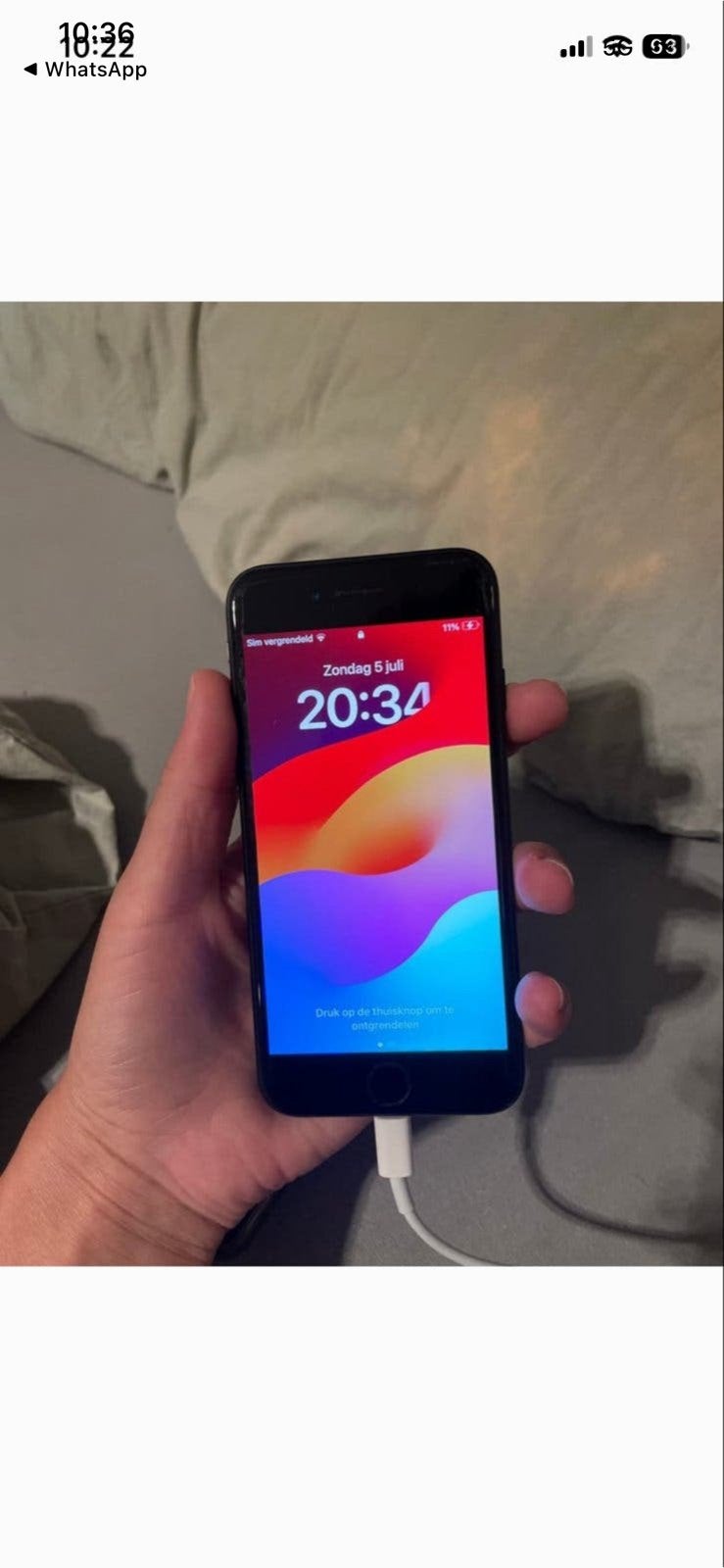 Iphone se 2020, Ophalen, Gebruikt, Zwart, 82 %