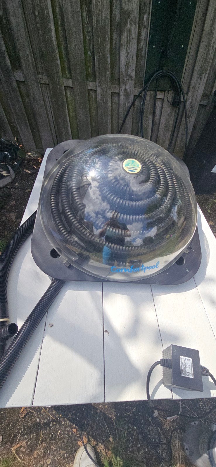 Zwembadpomp en zonnecollector voor zwembadverwarming, Ophalen, Gebruikt, Zwembadpomp