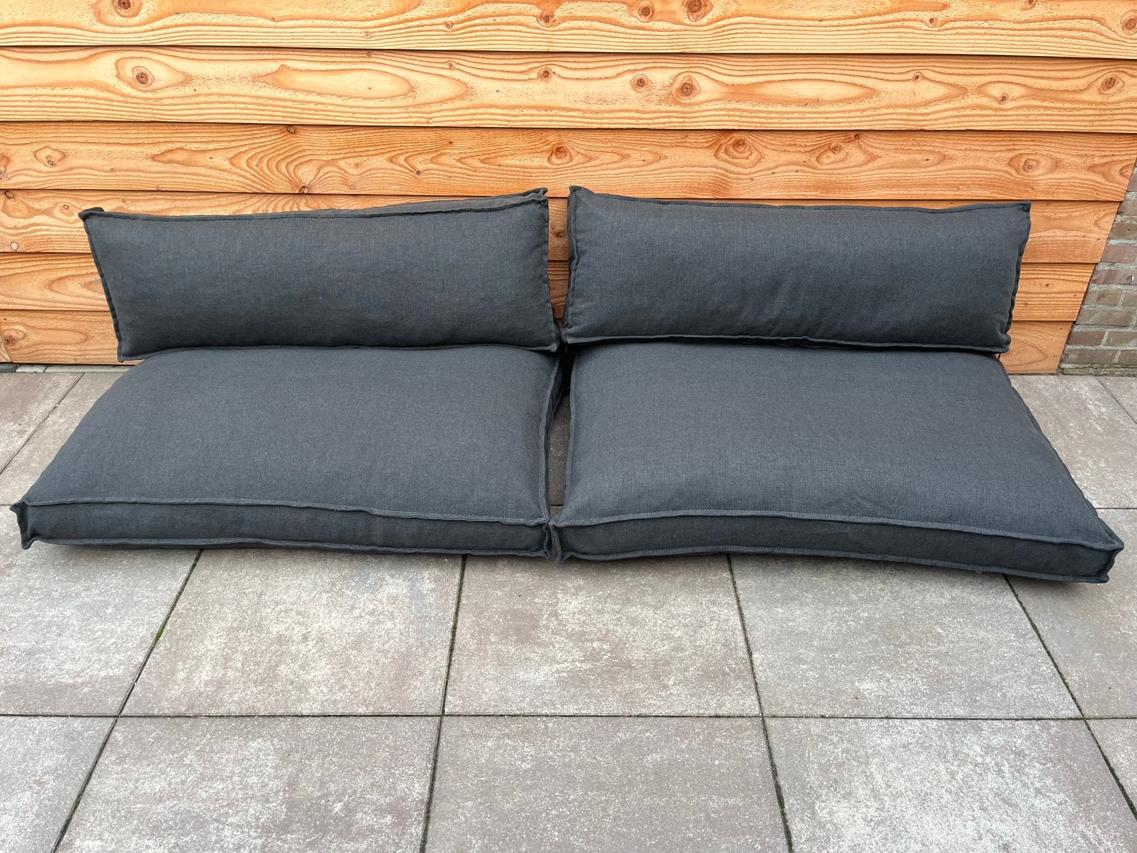 Palletkussens zo goed als nieuw loungekussens 2x zit, 2x rug, Tuin en Terras, Tuinsets en Loungesets, Ophalen, Zo goed als nieuw