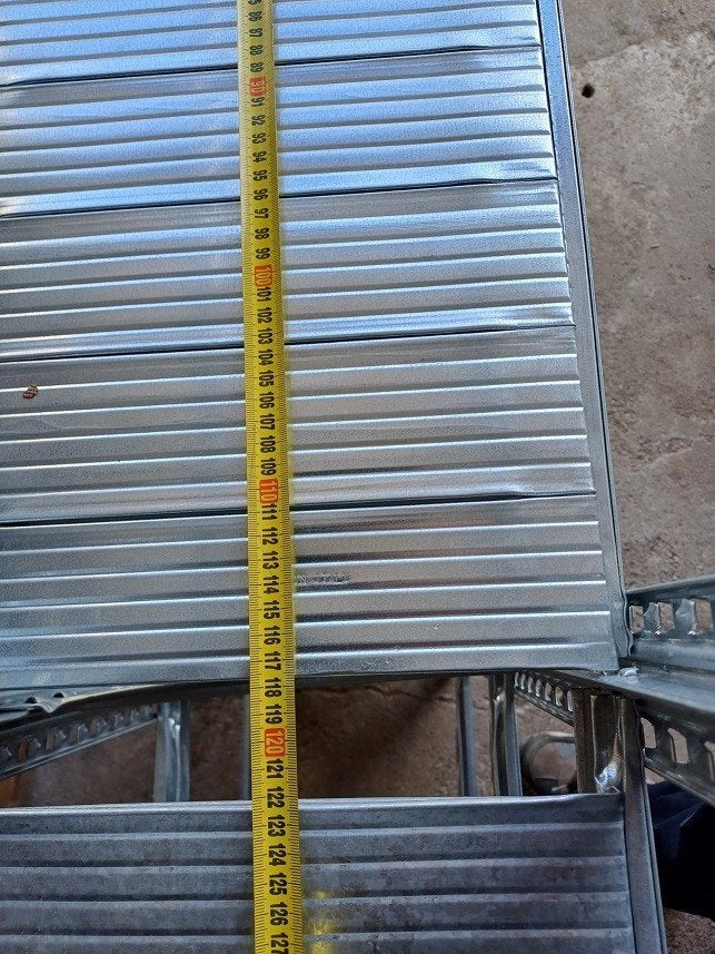 Metalsisteme legborden 30 x 120 met 2 dragers van 120 cm, Ophalen, Zo goed als nieuw