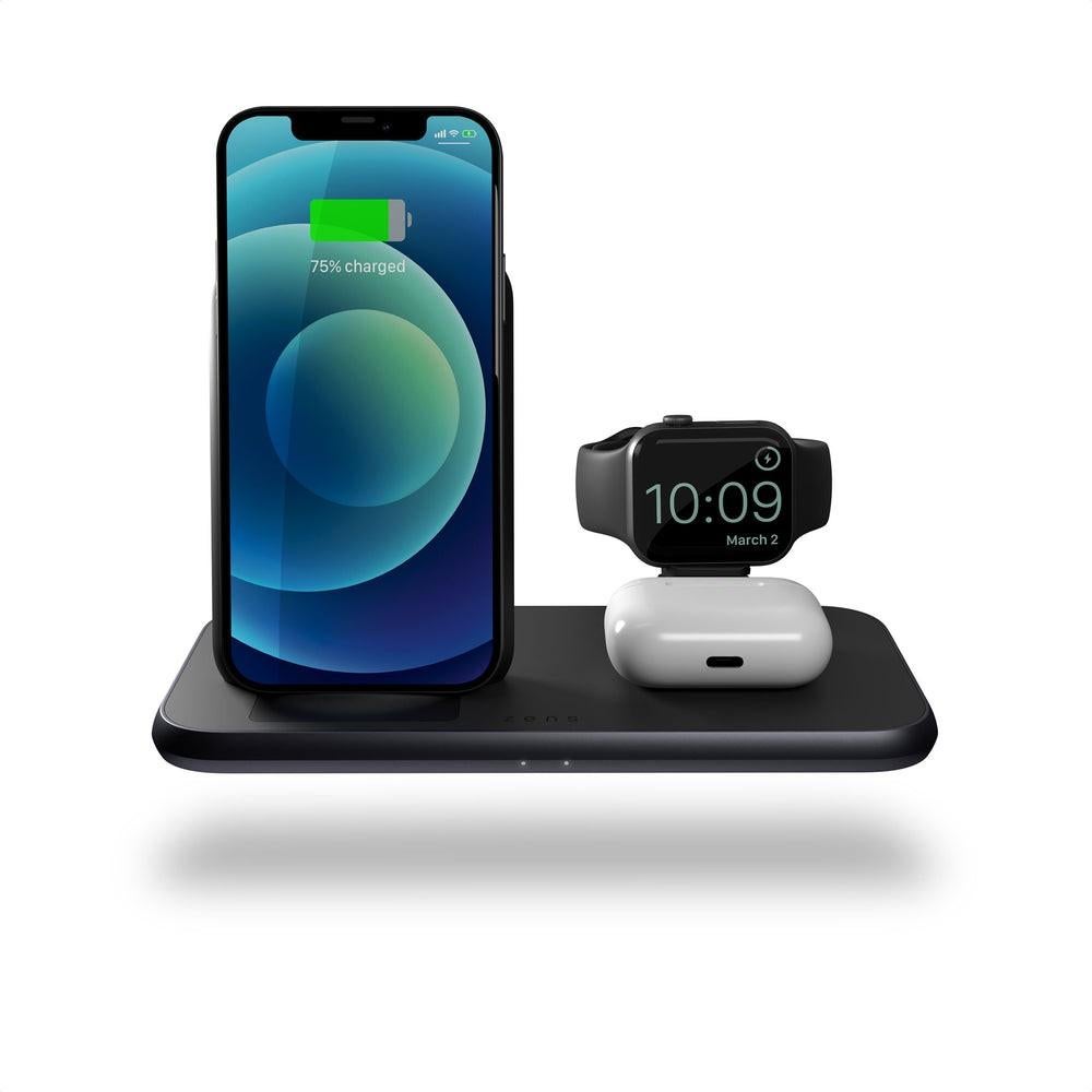 3-in-1 Zens Draadloze Oplader | van €136 nu €68, Ophalen of Verzenden, Universele Oplader Fabrikant, Apple iPhone, 123 Oplaadstraat, 1000 AB, Amsterdam