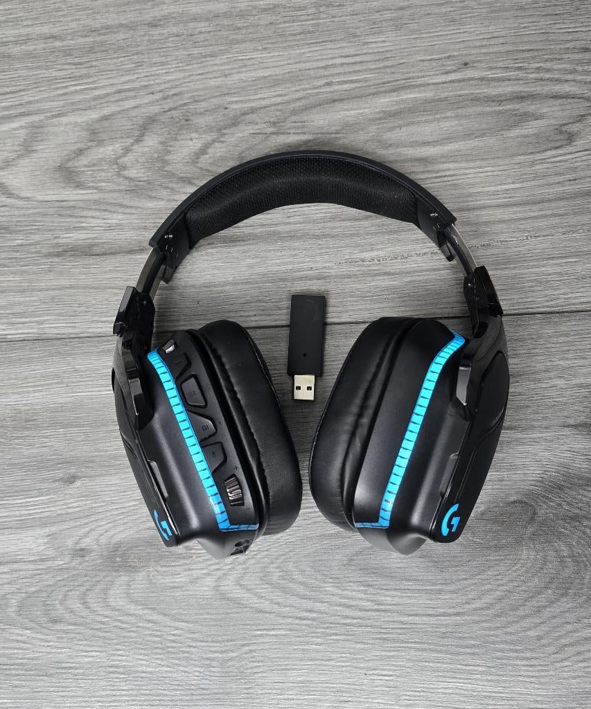 Logitech G935 Gaming Headset, Computers en Software, Headsets, Gebruikt, Over-ear, Draadloos, Gaming headset, Inklapbare microfoon