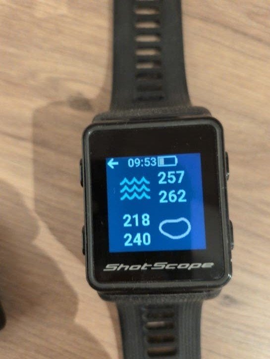 Shot Scope V3 GPS Golfhorloge - Zo goed als nieuw, Zwart, Ophalen of Verzenden, Zo goed als nieuw, Afstand
