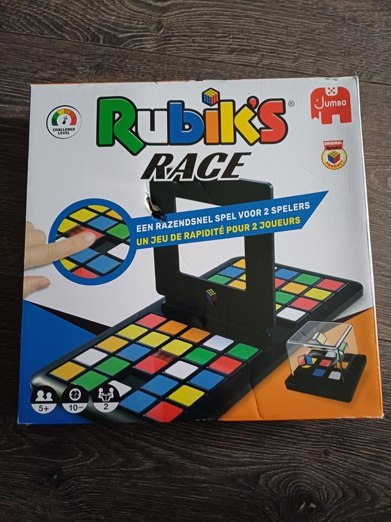 Rubik's Race - Razendsnel puzzelspel voor 2 spelers, Een of twee spelers, Ophalen of Verzenden, Gebruikt, Jumbo