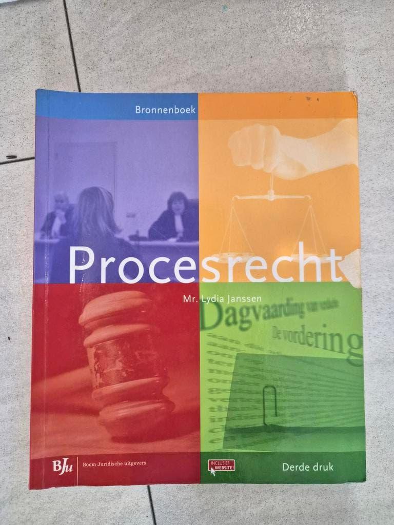Procesrecht Bronnenboek - Mr. Lydia Janssen (3e druk), Zo goed als nieuw, Mr. Lydia Janssen, Gamma, HBO