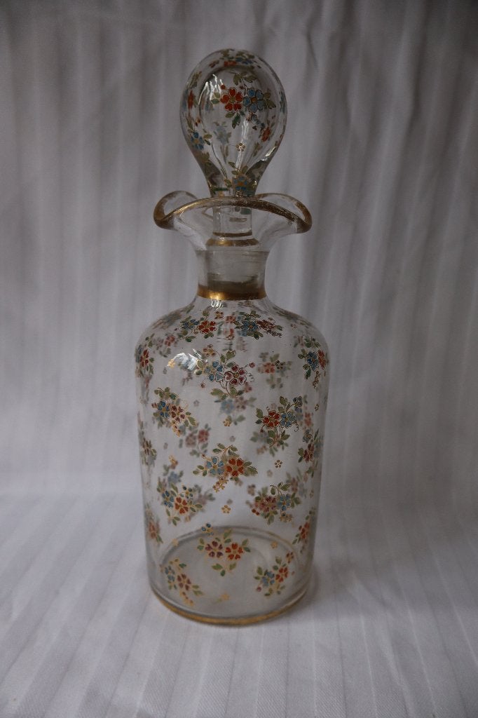 Antiek Boheems Art Glas karaf uit c 1920-1930, Ophalen of Verzenden