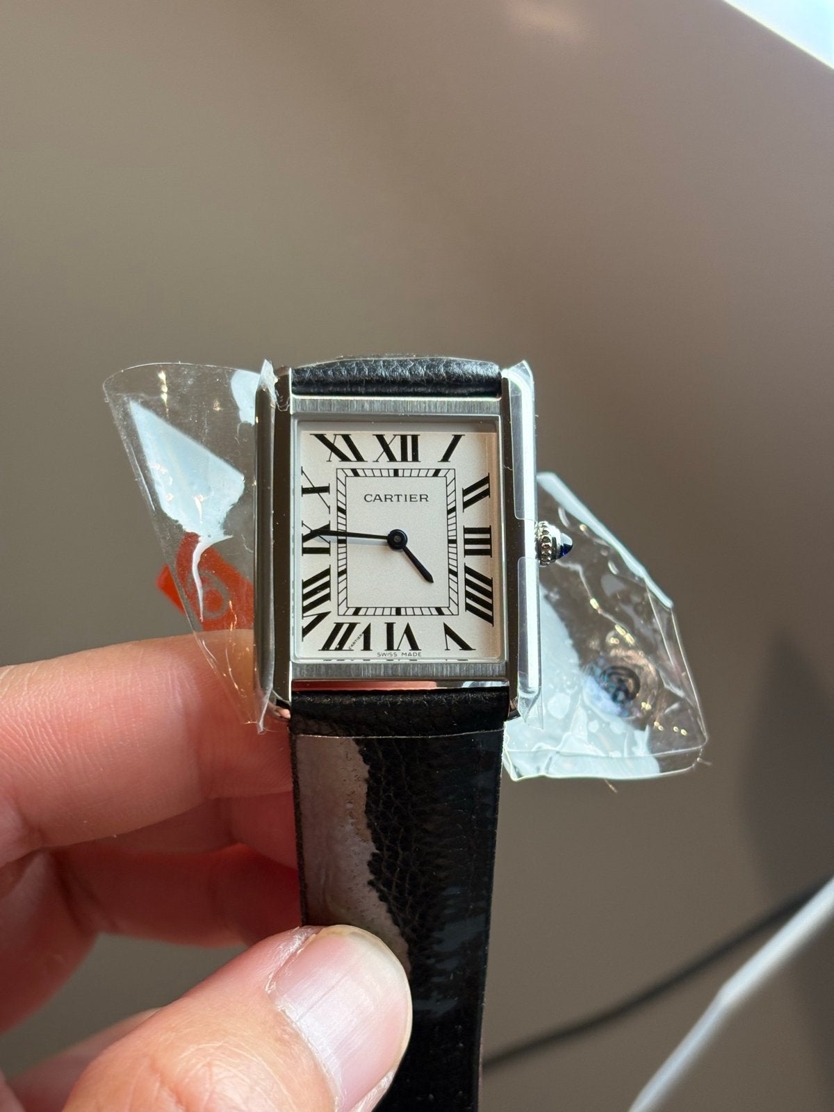 Cartier Tank Solo Horloge - Nieuw, Overige merken, Leer, Staal, Polshorloge