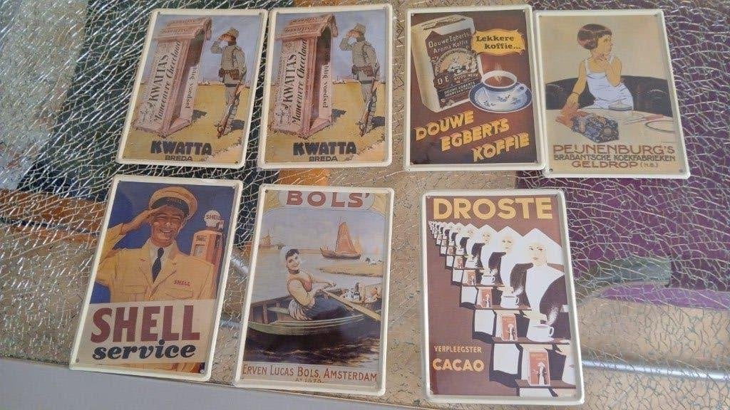 diverse reclameborden (replica), Ophalen of Verzenden, Nieuw, Reclamebord