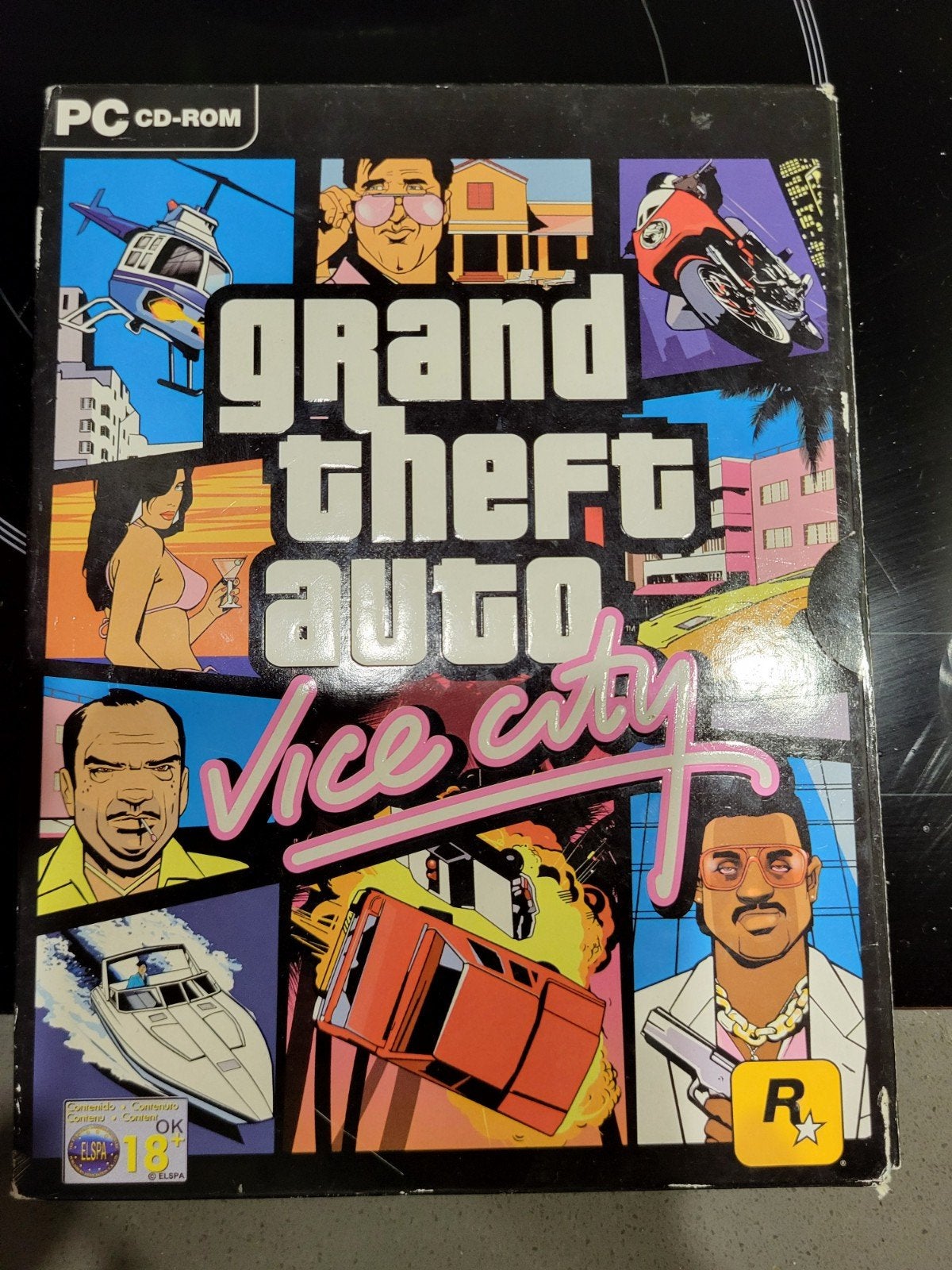 Grand Theft Auto Vice City PC CD- goed bod en hij is van jou, Gebruikt, Vanaf 18 jaar, 1 speler, Ophalen