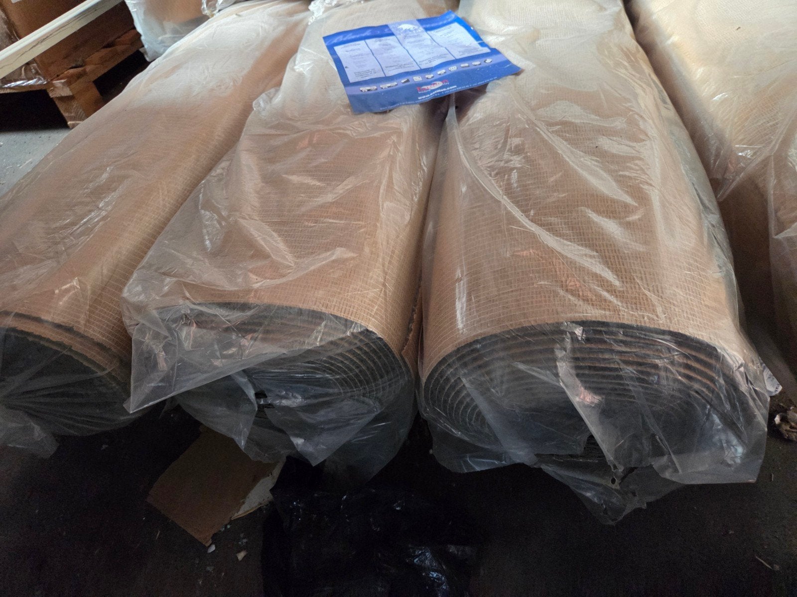6 rollen ondertapijt Black Diamond 10m2 per rol, Ophalen of Verzenden, Nieuw