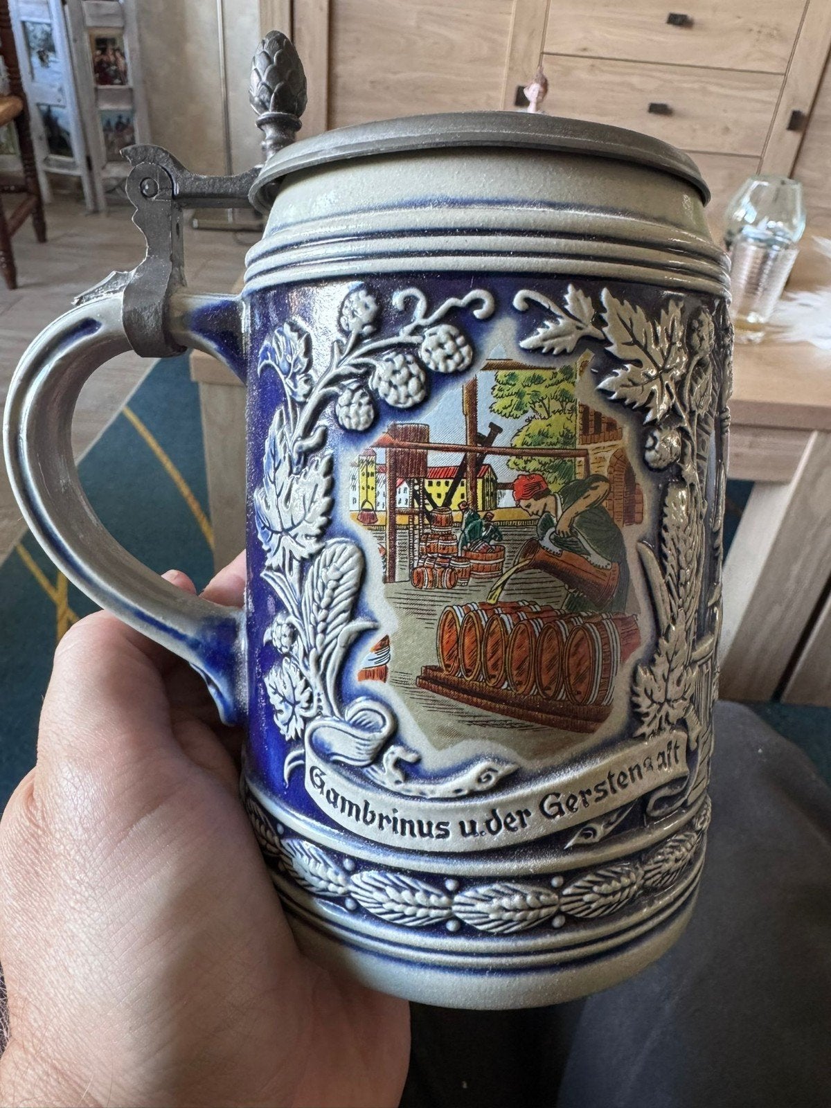 Vintage Duitse bierpul, Verzamelen, Ophalen of Verzenden, Zo goed als nieuw, Pul(len), Overige merken