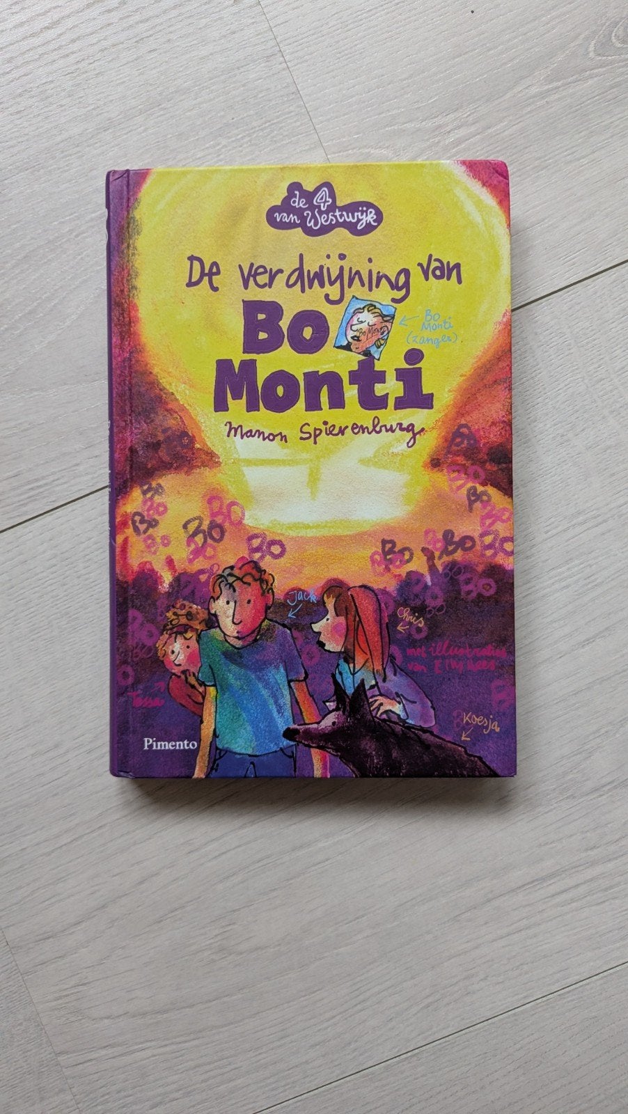 De verdwijning van Bo Monti - De 4 van Westwijk, Ophalen of Verzenden, Zo goed als nieuw, Manon Spierenburg, Fictie