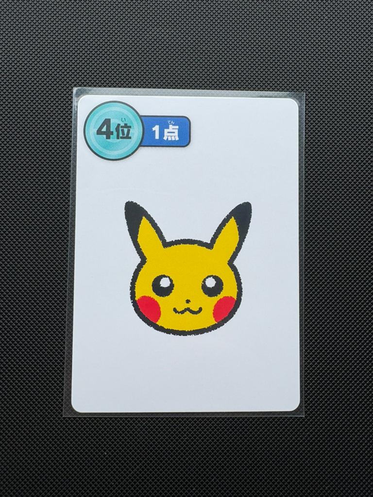 Pikachu 4th Place Blue Face Card Taruka, Ophalen of Verzenden, Nieuw, Losse kaart