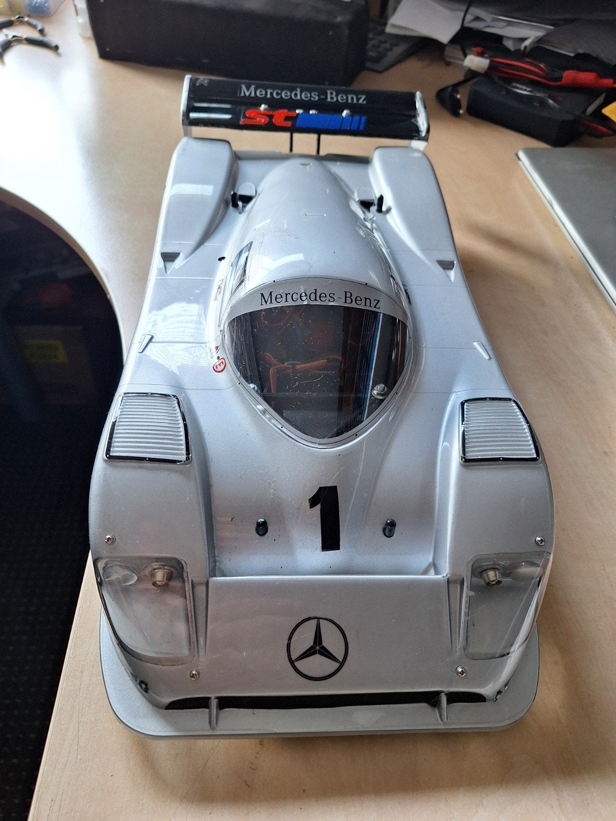 Tamiya 1:10 Mercedes RC Auto - Nieuwstaat met Zender, Hobby en Vrije tijd, Ophalen of Verzenden