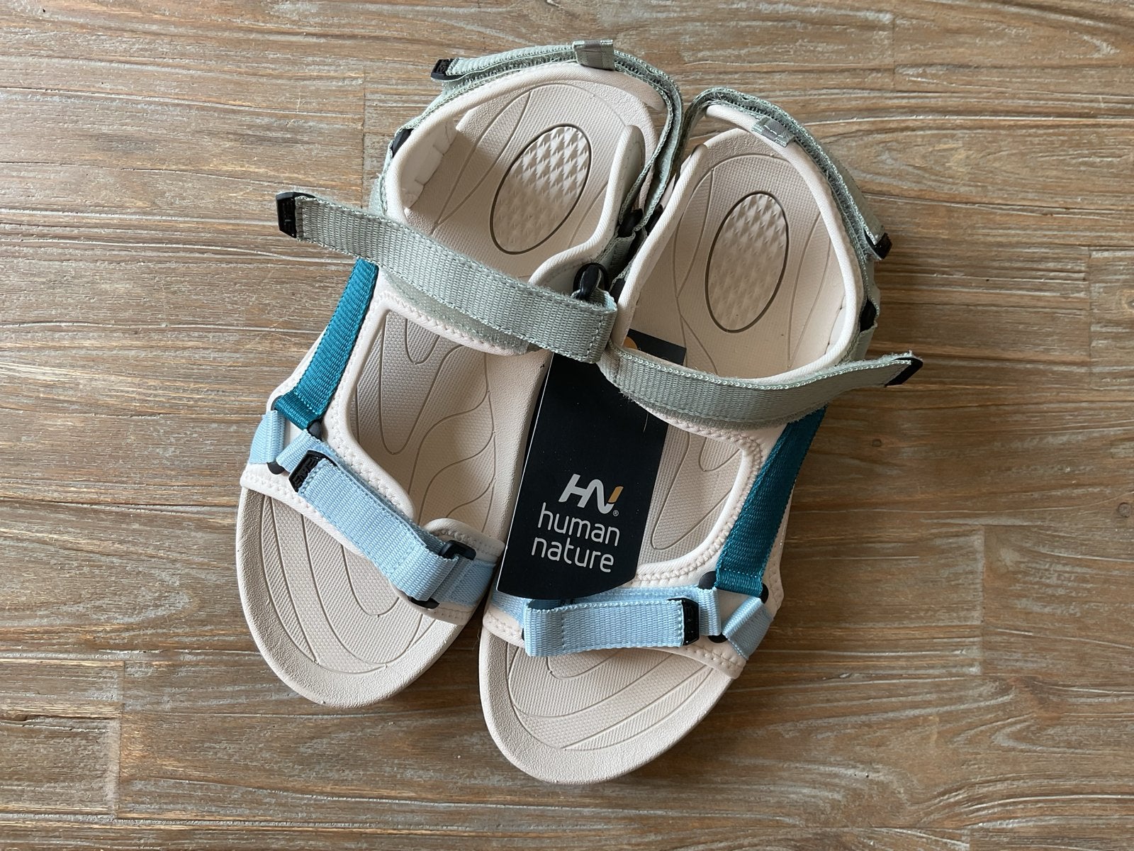 Nieuwe ANWB Human Nature sandalen maat 41, Ophalen of Verzenden, Nieuw, Blauw, Sandalen of Muiltjes