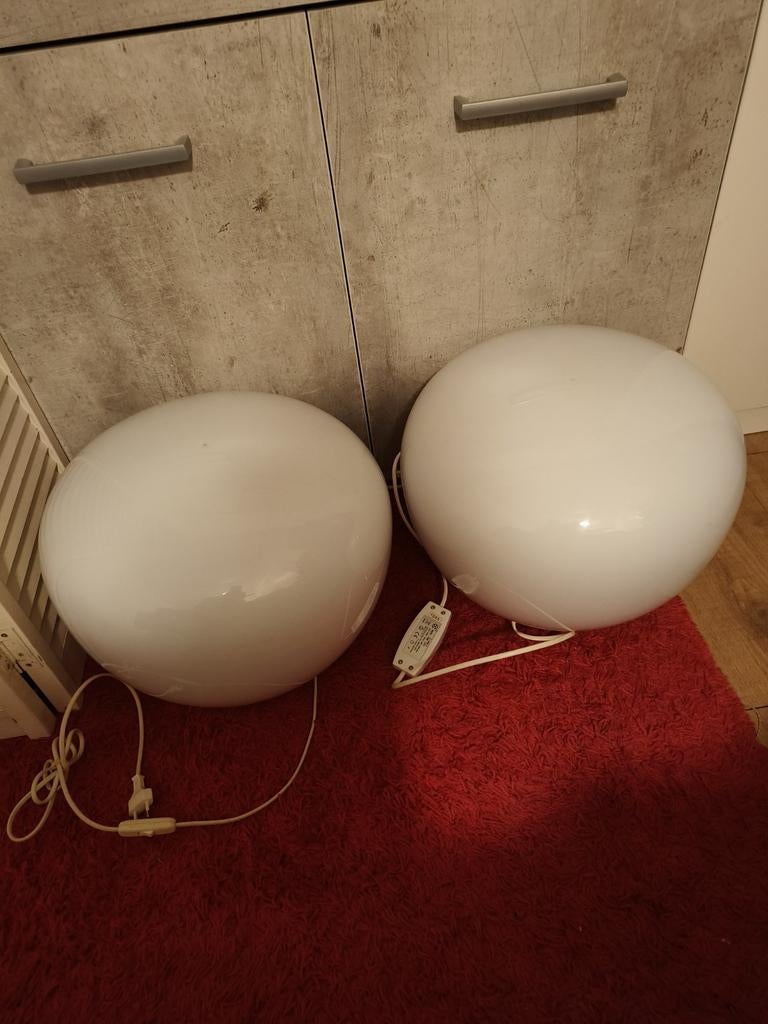 2x Ikea jonisk lampen (setprijs), Ophalen of Verzenden, Gebruikt, Modern, Sfeervol