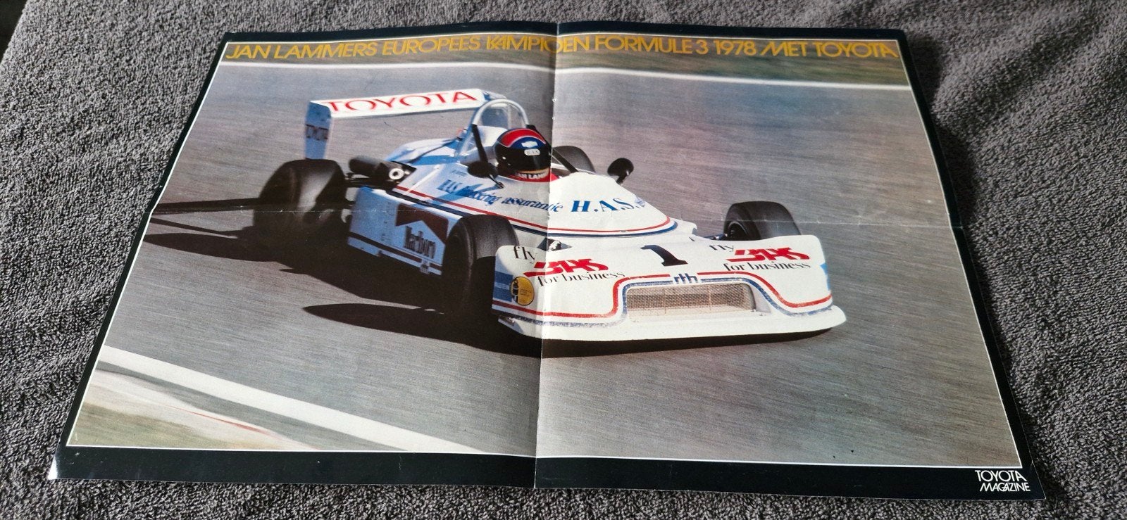 Toyota Magazine: Jan Lammers Formule 3 1978 ooster, Ophalen of Verzenden