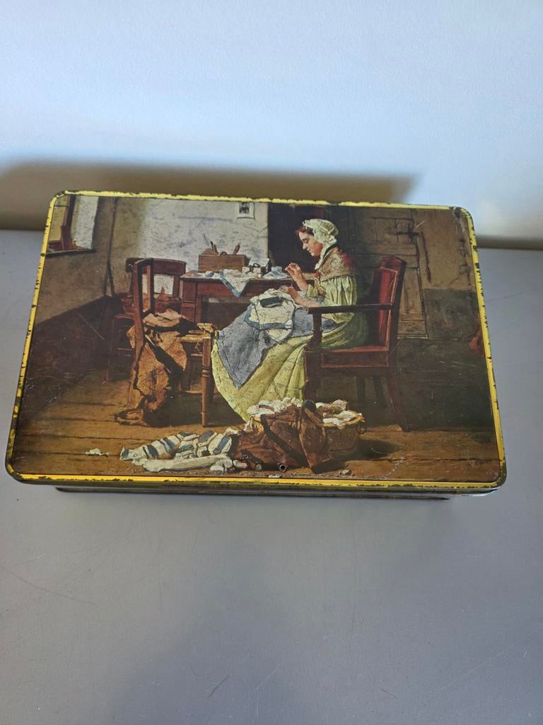 Lonka blik met schilderij print, Ophalen of Verzenden, Overige