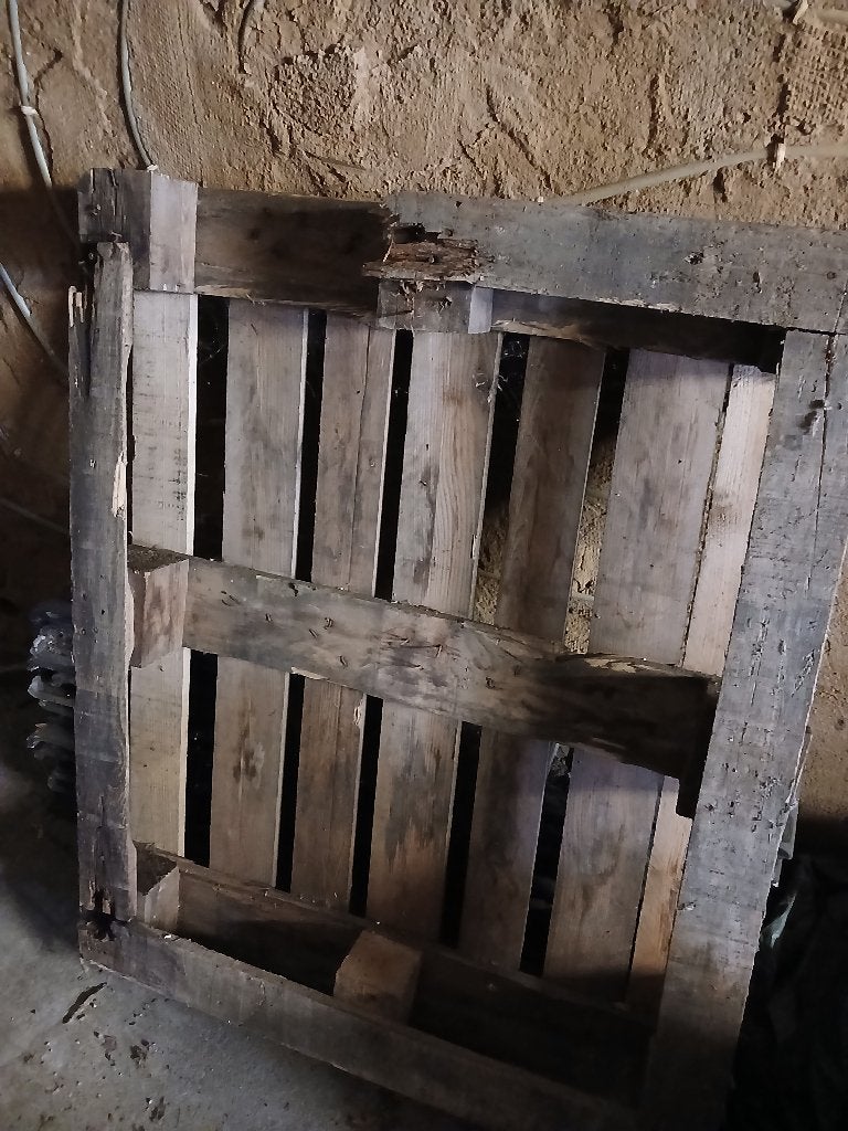 Pallet voor brandhout, Doe-het-zelf en Verbouw, Hout en Planken, Ophalen, Gebruikt, Minder dan 25 mm, Minder dan 200 cm