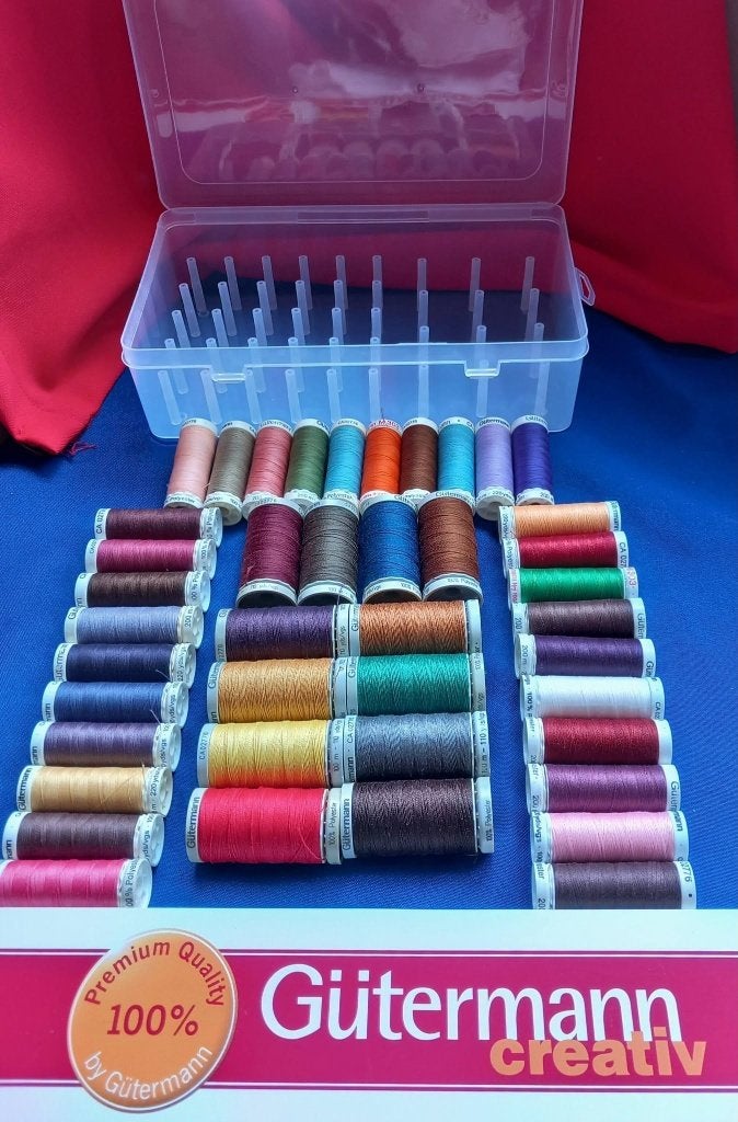 Naaigarendoos met gutermann naaigaren, Hobby en Vrije tijd, Naaien en Fournituren, Ophalen of Verzenden, Nieuw, Garen of Naald(en)