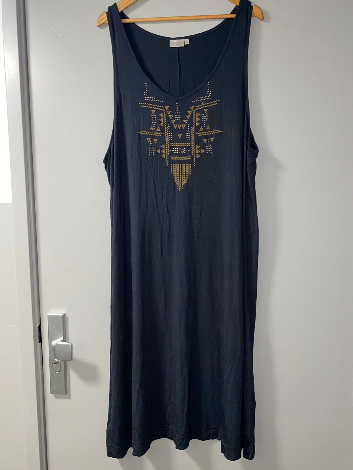 Jurk maat 46, Ophalen of Verzenden, Zo goed als nieuw, Maat 46/48 (XL) of groter, Onder de knie