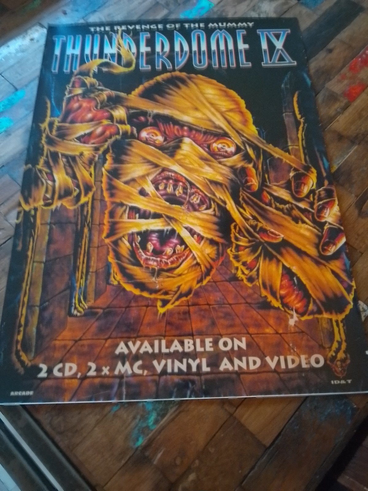 thunderdome 9 poster hardcore gabber 90s rave ID&T, Ophalen of Verzenden, A1 t/m A3