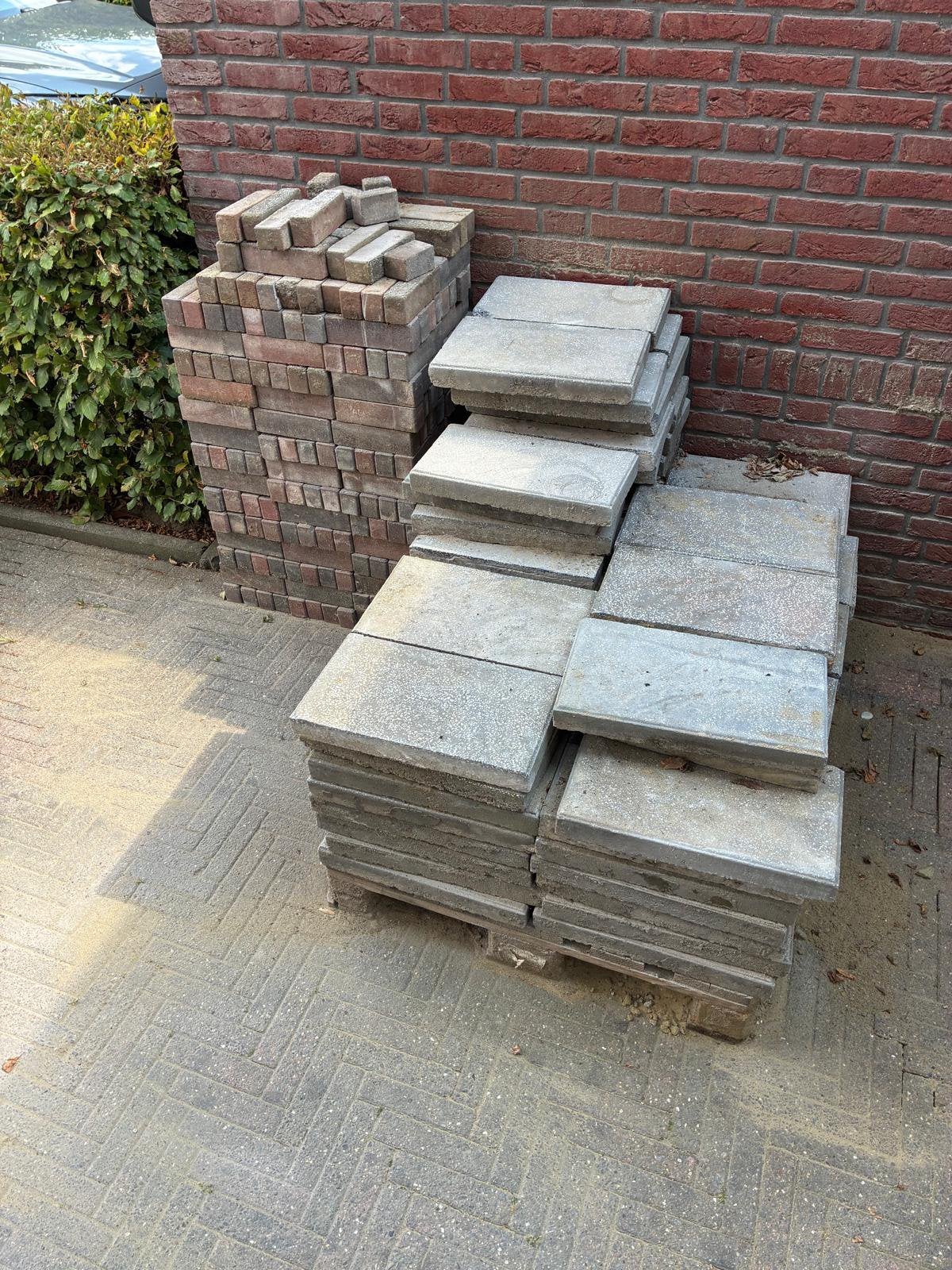 Tegels en klinkers, Tuin en Terras, Ophalen, Gebruikt, 5 tot 10 m², Beton