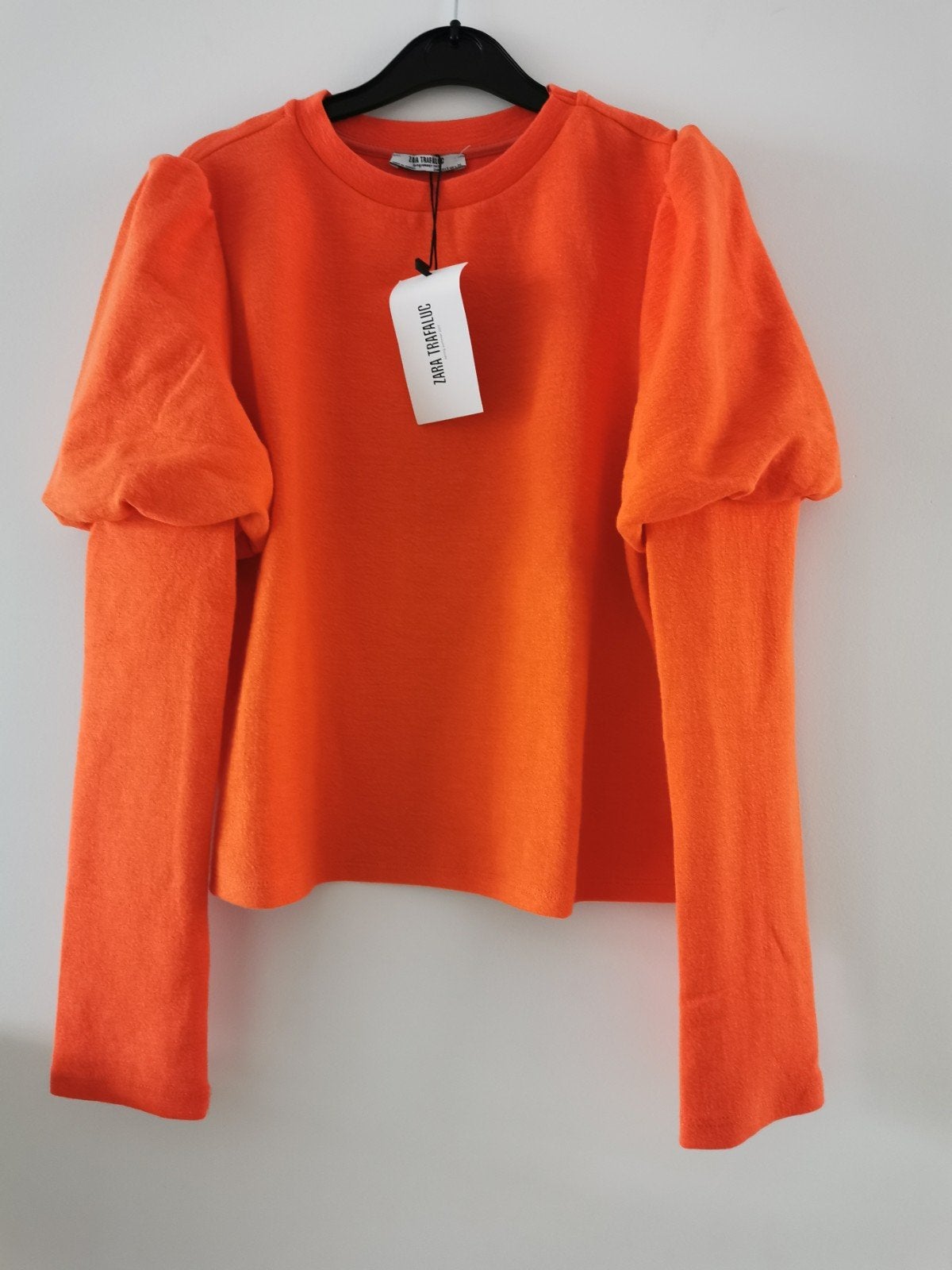 ZARA trui met pofmouwen mt. S, Verzenden, Zara, Nieuw, Oranje