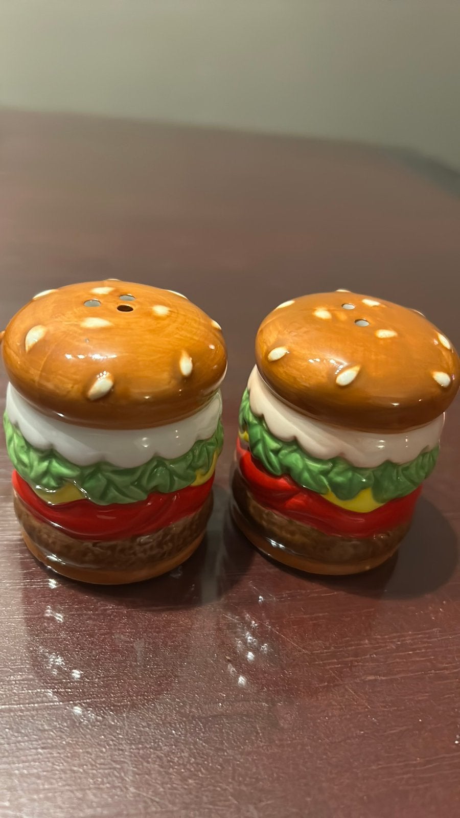 Blond Amsterdam peper en zout stel “hamburger”, Ophalen of Verzenden, Zo goed als nieuw, Aardewerk, Overige typen