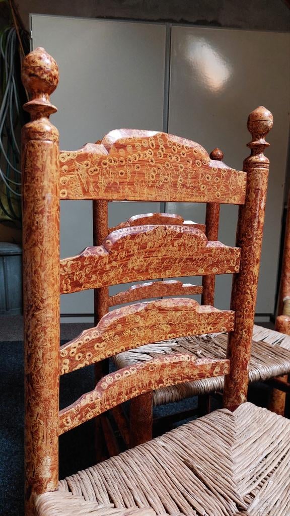 Staphorster stoelen Neuteboom 4 stuks, Ophalen of Verzenden, Gebruikt, Hout, Vier