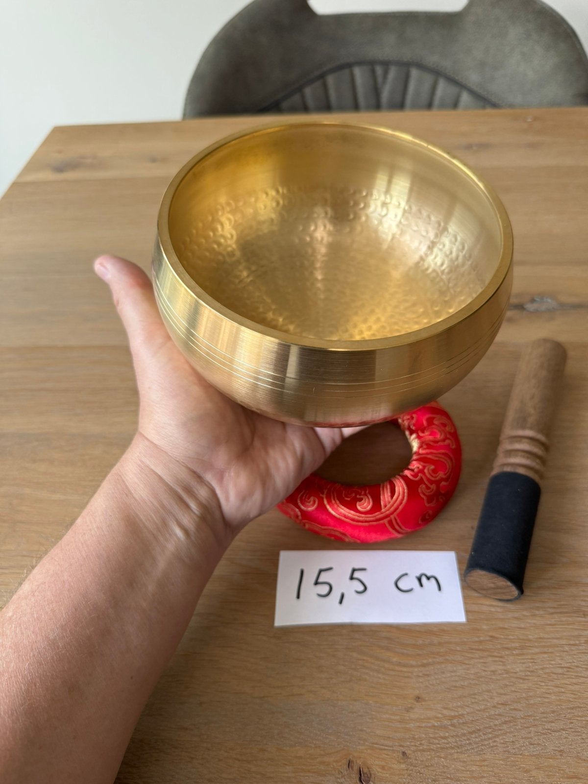 15,5 cm klankschaal, Ophalen of Verzenden, Zo goed als nieuw