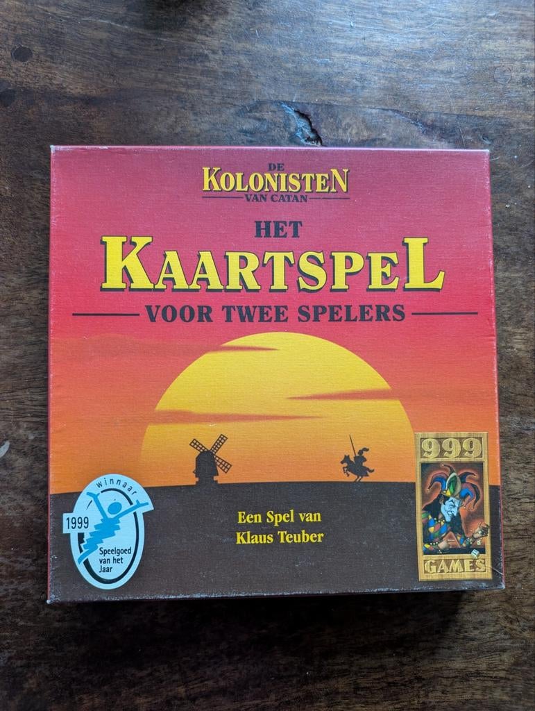 Kolonisten van Catan Kaartspel voor 2 personen - 999 Games, Een of twee spelers, Ophalen of Verzenden, Zo goed als nieuw, 999 Games