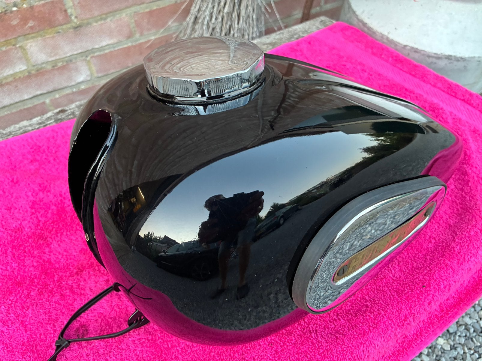 Hulsmann benzinetank motorfiets, Motoren, Onderdelen | Oldtimers, Ophalen of Verzenden, Gebruikt
