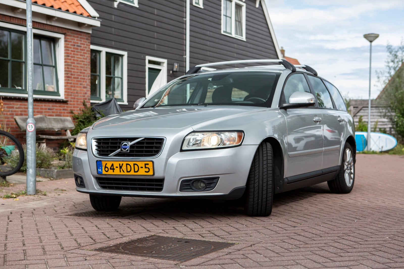 Volvo V50 1.8 2009 Zilver-Grijs, Voorwielaandrijving, 125 pk, 4 cilinders, Stationwagon