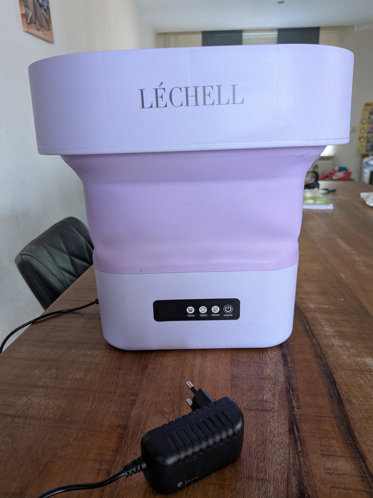 Léchell Opvouwbare Mini Wasmachine met Centrifuge, Ophalen, Minder dan 1200 toeren, Minder dan 85 cm, Minder dan 4 kg