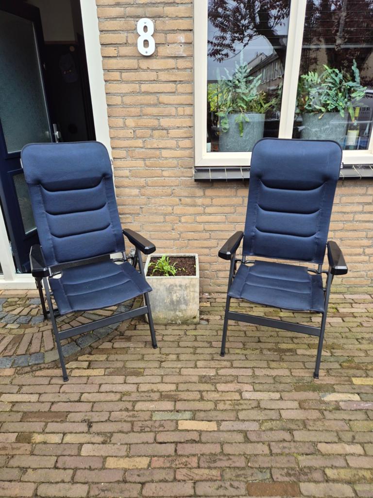 Klapstoelen blauw 2 stuks RW, Ophalen