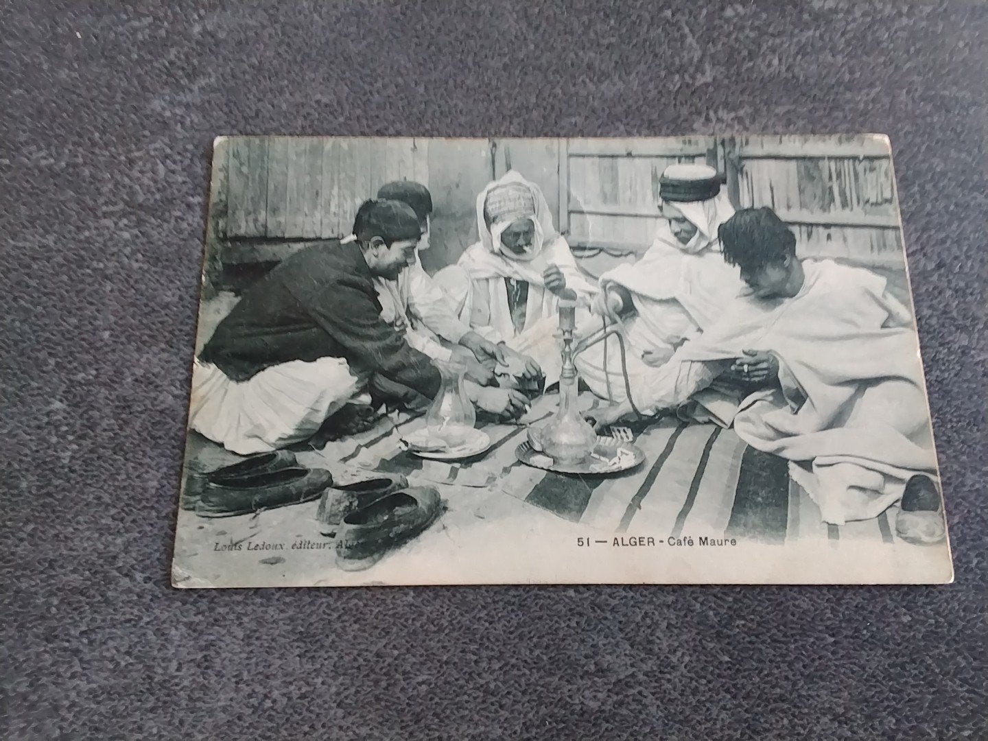 Algerije Cafe Maure 1908, Ophalen of Verzenden, Voor 1920, Gelopen, Buiten Europa