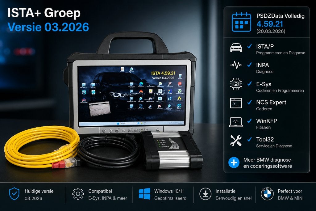 BMW ICOM Next + & Panasonic ISTA 03/2026 Diagnose Codierung, Ophalen of Verzenden, Nieuw
