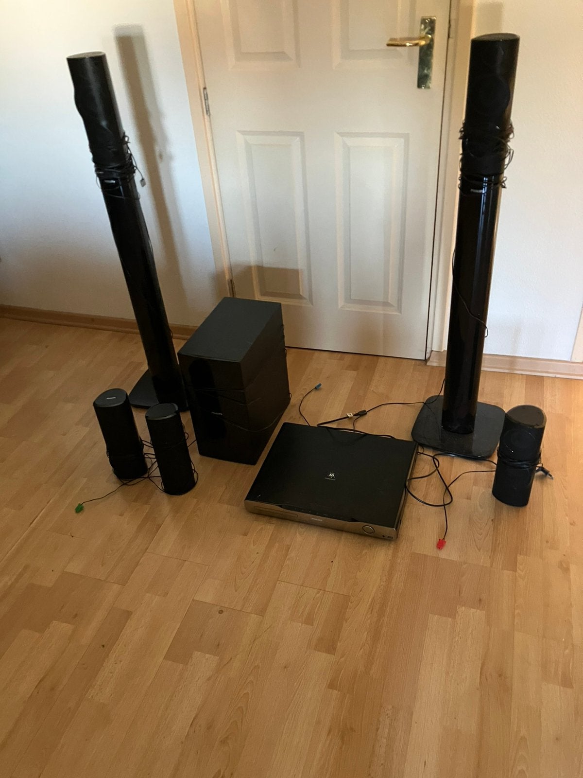 Philips HTS5580/12 Blu-ray Home Cinema Set, Philips, Gebruikt, Blu-ray-speler, 70 watt of meer
