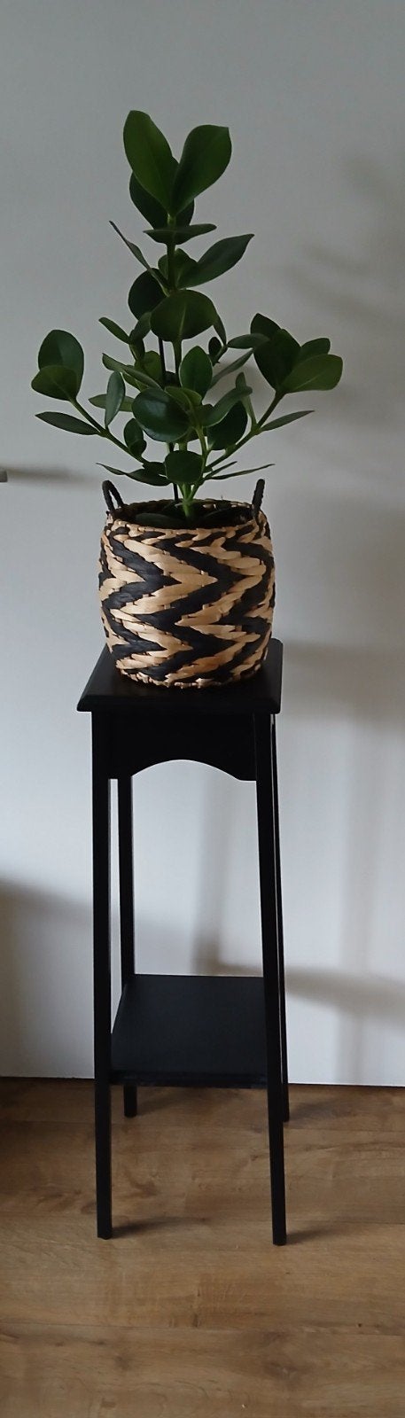 zwart plantentafel, Huis en Inrichting, Woonaccessoires | Zuilen en Pilaren, Ophalen, Zo goed als nieuw