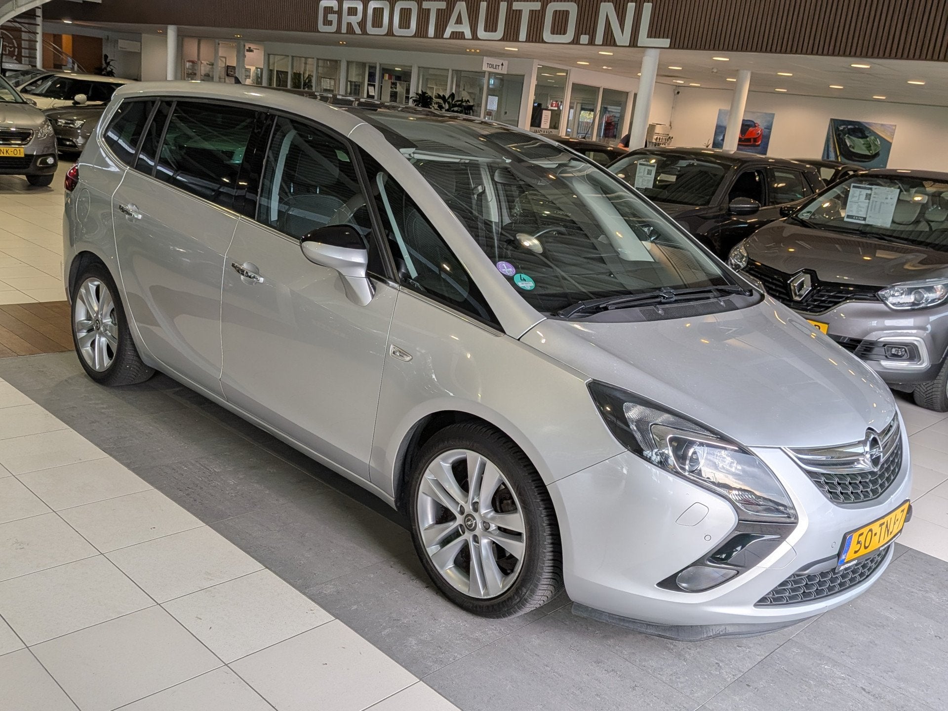 Opel Zafira Tourer 1.4 Cosmo Panoramadak, Airco, Cruise Cont, Euro 5, Stof, Gebruikt, 4 cilinders