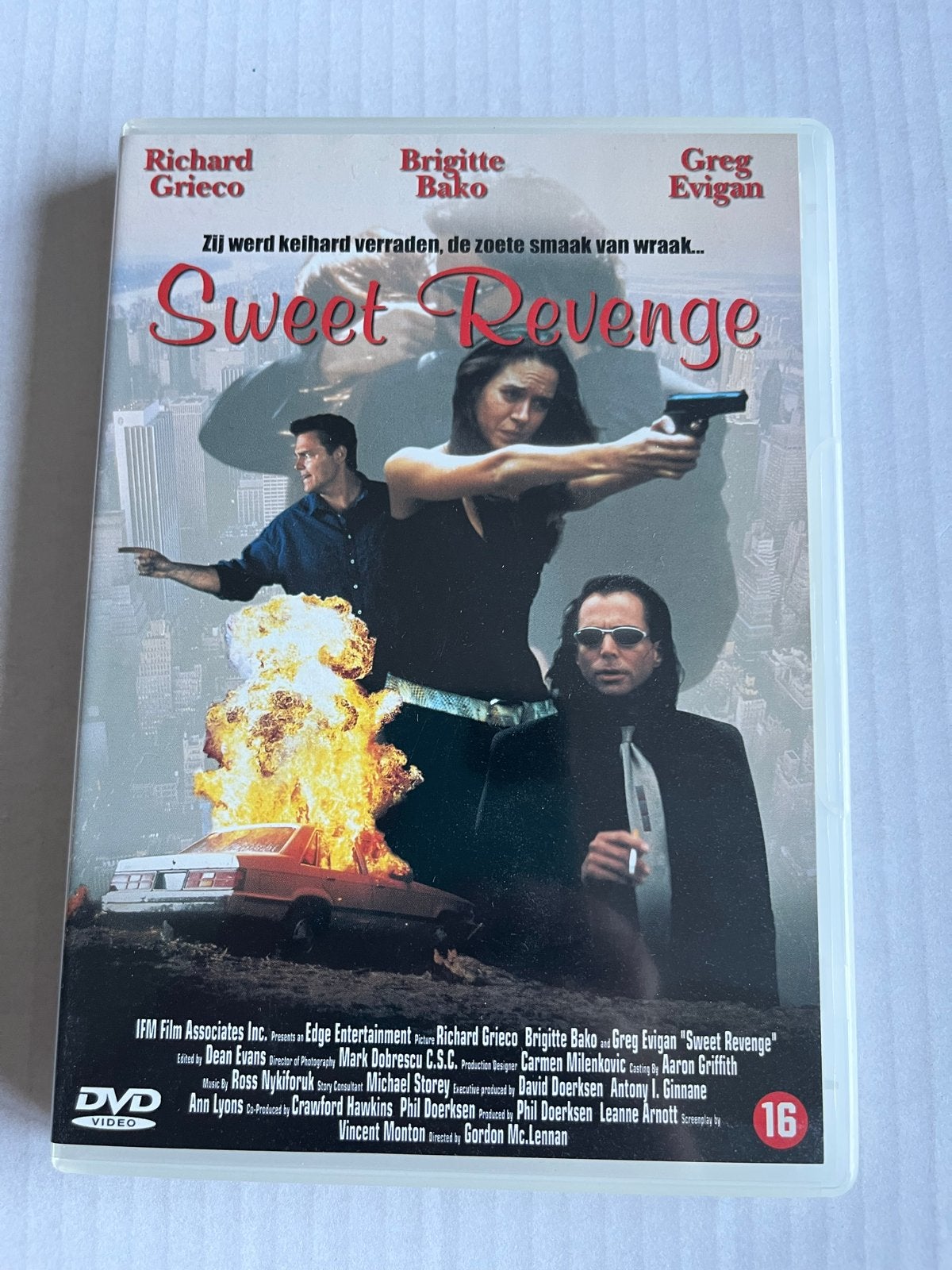 Sweet Revenge DVD - Richard Grieco, Vanaf 16 jaar, Nederlands, Actiethriller, Ophalen of Verzenden