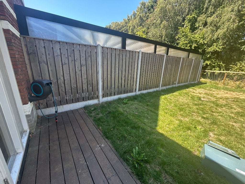 Schutting inclusief beton, Tuin en Terras, Schuttingen, Ophalen, Overige materialen, Gebruikt, 6 meter of meer