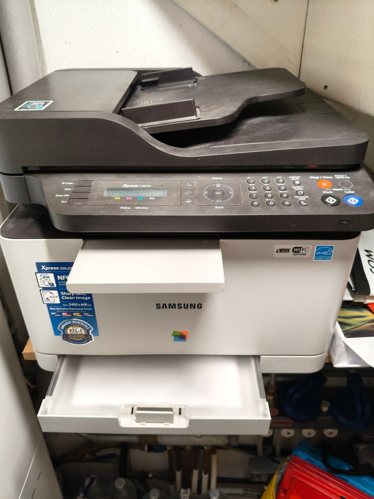 Samsung Xpress C460FW kleurenlaserprinter - defecte fuser, Computers en Software, Ophalen, Gebruikt, All-in-one, Draadloos
