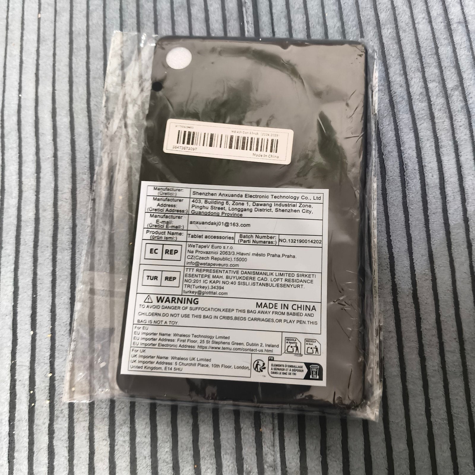 Nieuwe Tablet Hoes - Zwart - Bescherming voor- en achterkant, Computers en Software, 10 inch, Onbekend, Nieuw, Bescherming voor- en achterkant